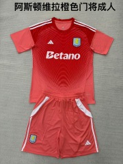 25-26 Aston Villa Orange Goalkeeper Kids+Adults