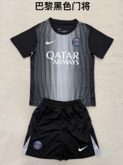 25-26 PSG Paris Black Goalkeeper Kids+Adults