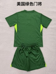 25-26 US Green Goalkeeper Kids+Adult Set