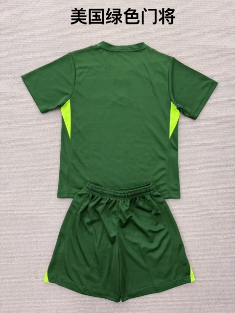 25-26 US Green Goalkeeper Kids+Adult Set