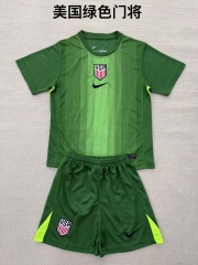 25-26 US Green Goalkeeper Kids+Adult Set