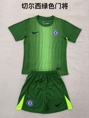 25-26 Chelsea Green Goalkeeper Kids+Adult Set