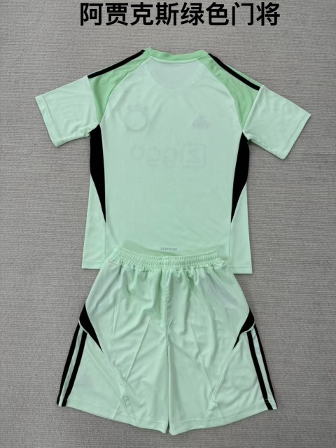 25-26 Ajax Green Goalkeeper Kids+Adult Set