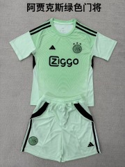 25-26 Ajax Green Goalkeeper Kids+Adult Set