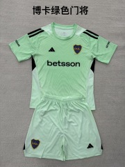 25-26 Boca Green Goalkeeper Kids+Adult Set