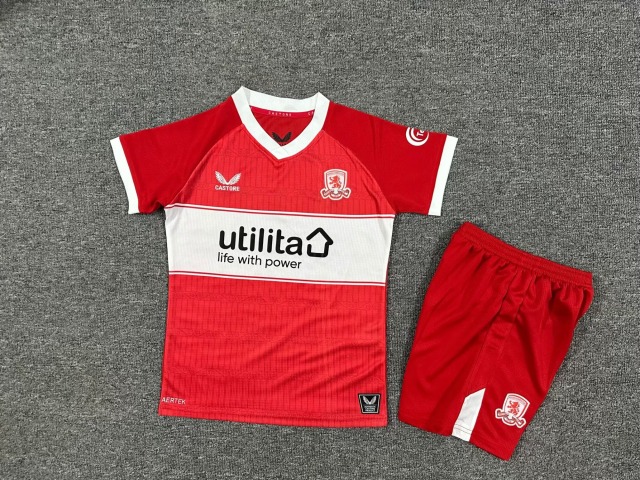 25-26 Middlesbrough Home Kids+Adult Set