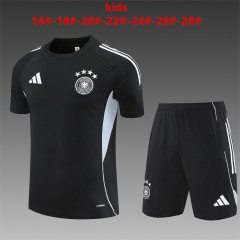 25-26 Short sleeved German Black Kids+Adult Set