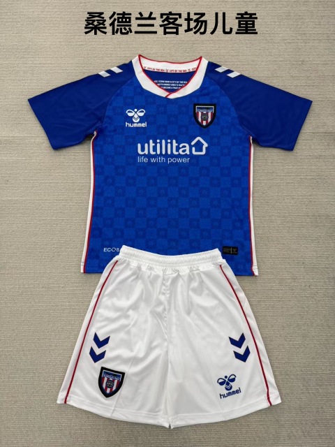 25-26 Sunderland away kids+adult set