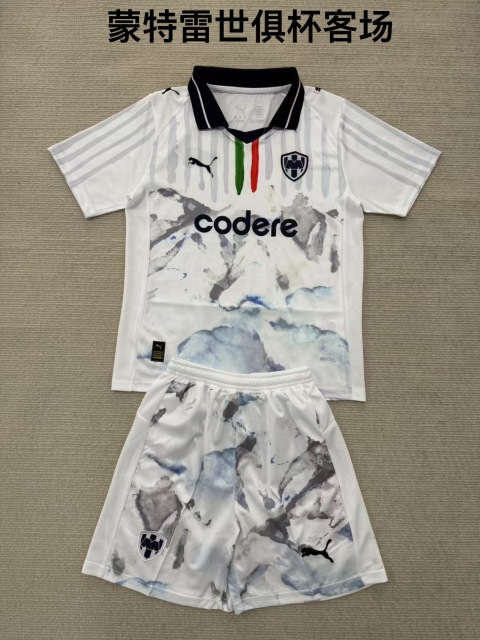 25-26 Monterrey away kids+adult set