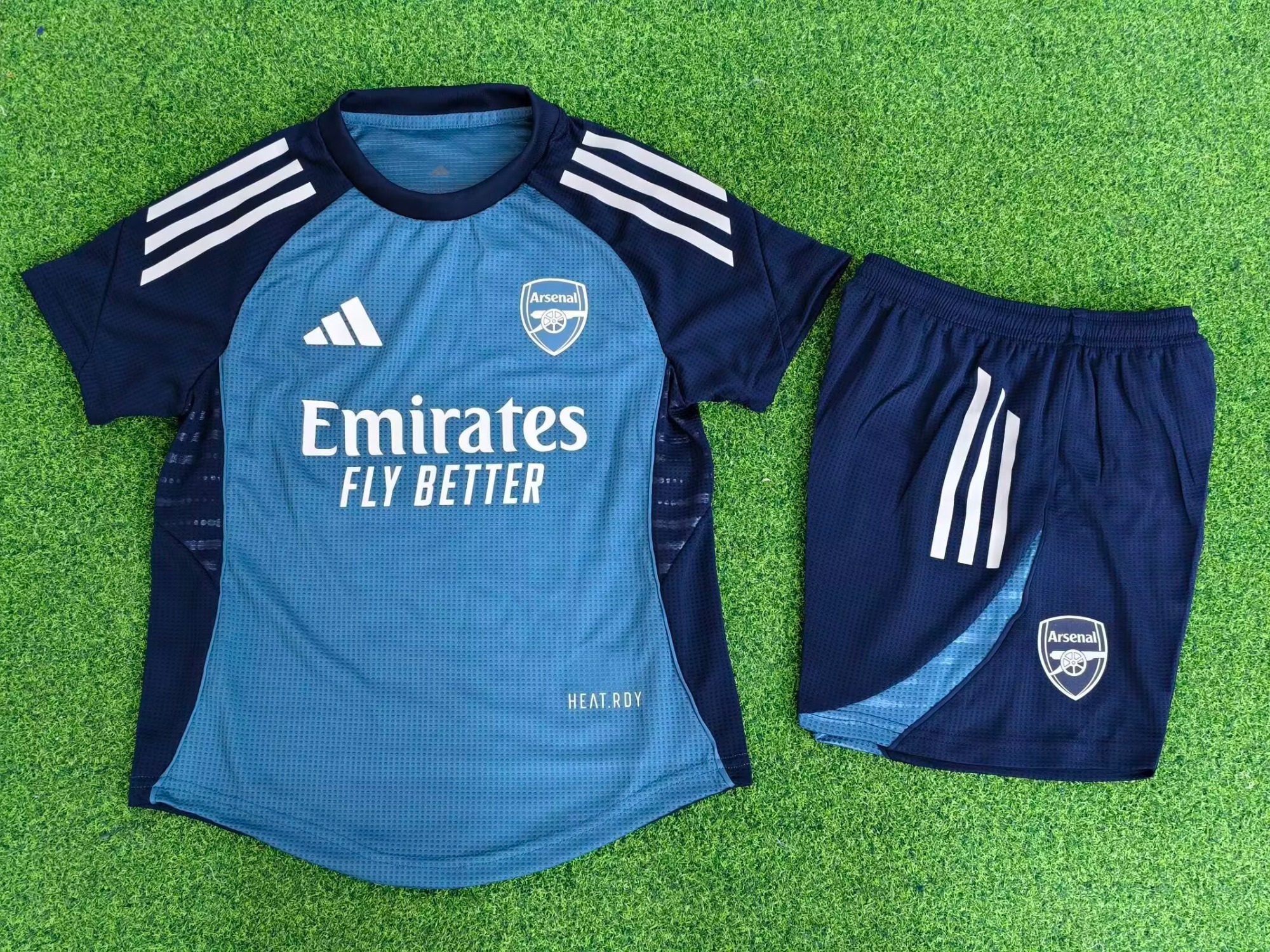 25-26 player version Arsenal training uniform blue kids