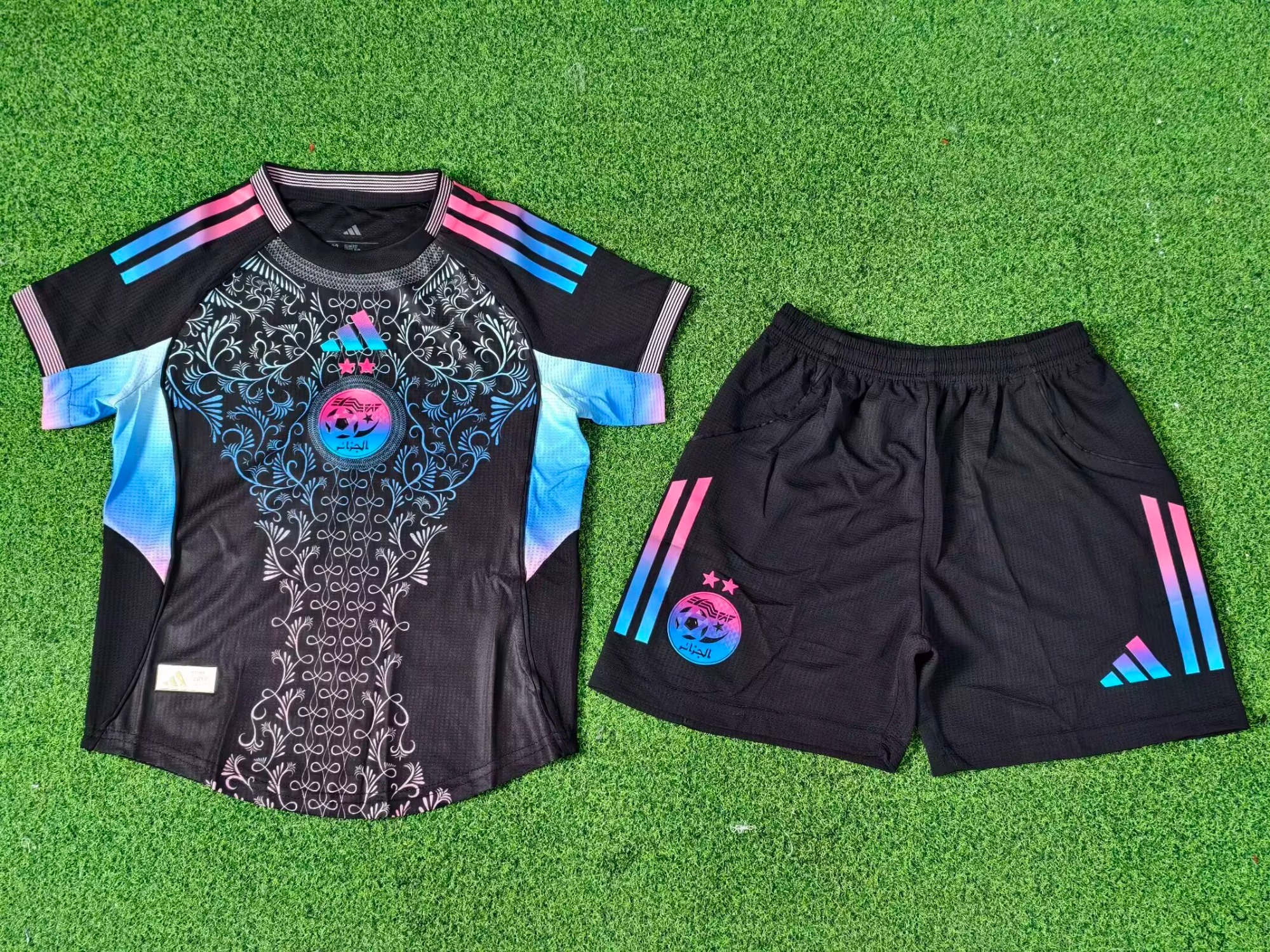 25-26 player edition children's clothing Algeria A37 black color kids