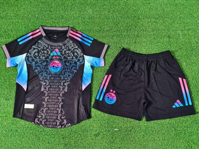 25-26 player edition children's clothing Algeria A37 black color kids