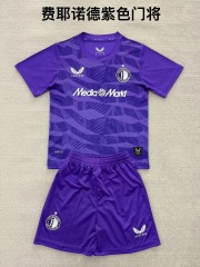 25-26 Feyenoord Purple Goalkeeper Kids+Adult Set