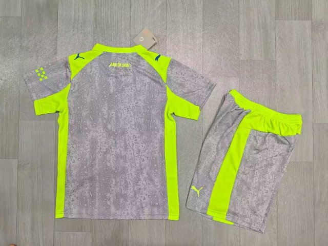 25-26 Manchester City 2 away kids+adult set