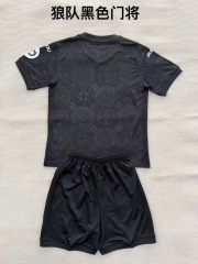 25-26 Wolves Black Goalkeeper Kids+Adult Set