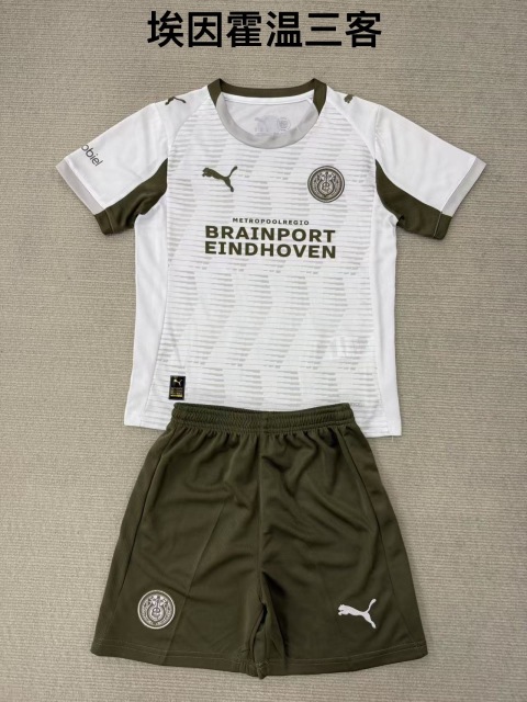 25-26 Eindhoven 3 away kids+adult set