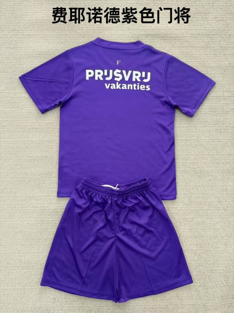 25-26 Feyenoord Purple Goalkeeper Kids+Adult Set