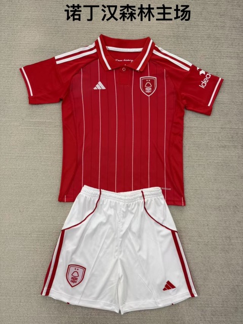 25-26 Nottingham Forest Home Kids+Adult Set