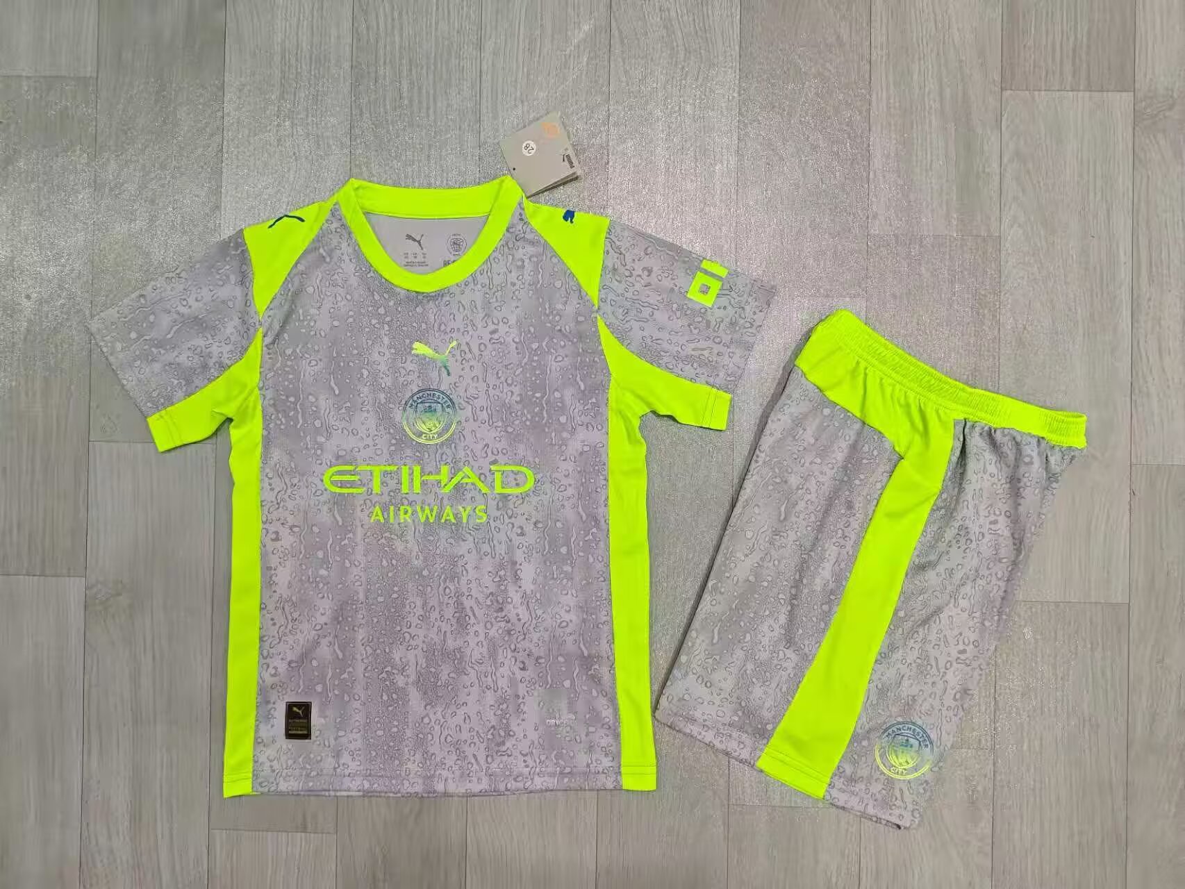 25-26 Manchester City 2 away kids+adult set