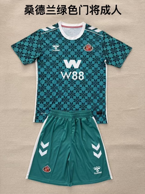 25-26 Sunderland Green Goalkeeper Kids+Adult Set