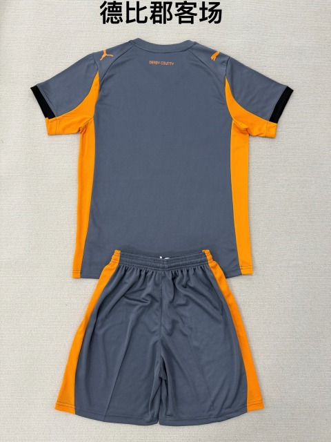 25-26 Derby County away kids+adult set