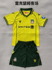 25-26 Wrexham away kids+adult set
