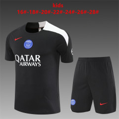 25-26 PSG short sleeved Paris black [T90 style]