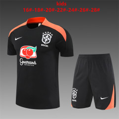 25-26 Brazil, Black Kids+Adult Training Clothes