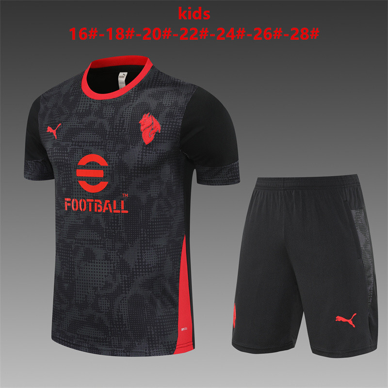 25-26 short sleeved AC black camouflage style for kids and adults