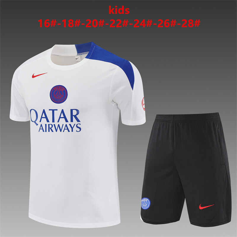 25-26 PSG short sleeved Paris white [T90 style]
