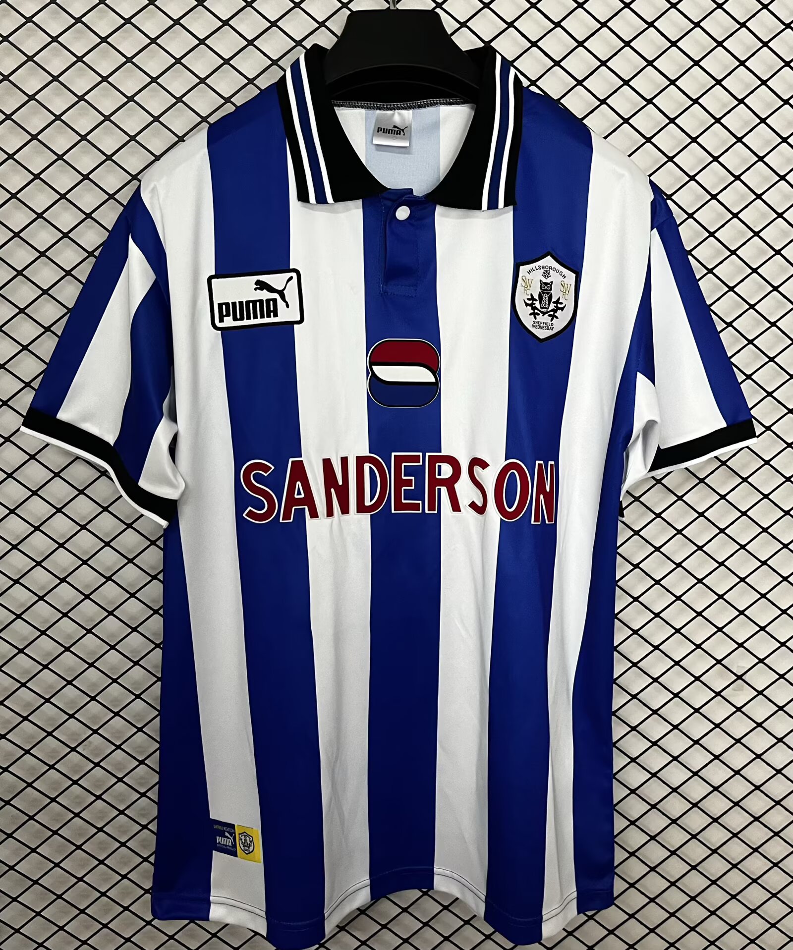 1998-1999 Sheffield Wednesday home blue and white