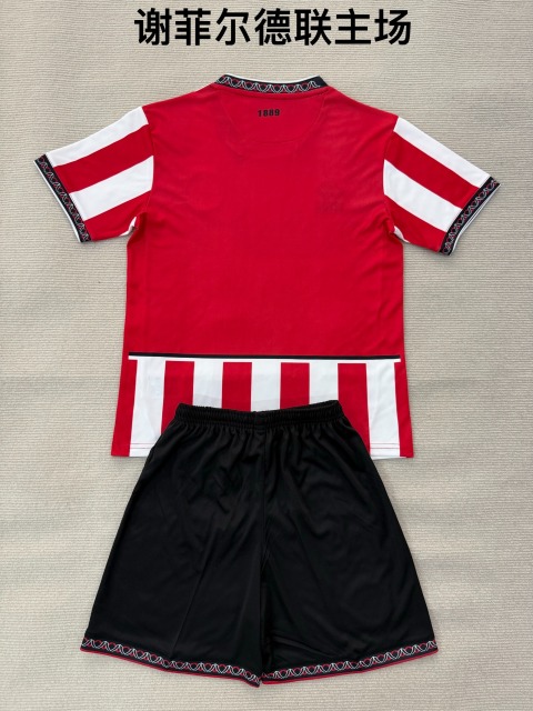 25-26 Sheffield United Home Kids+Adult Set