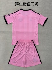 25-26 Bayern Pink Goalkeeper Kids+Adult Set