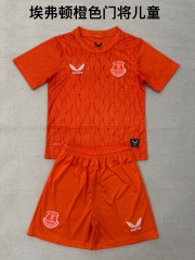 25-26 Everton Orange Goalkeeper Kids+Adult Set