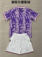 25-26 Sheffield Wednesday away kids+adult set