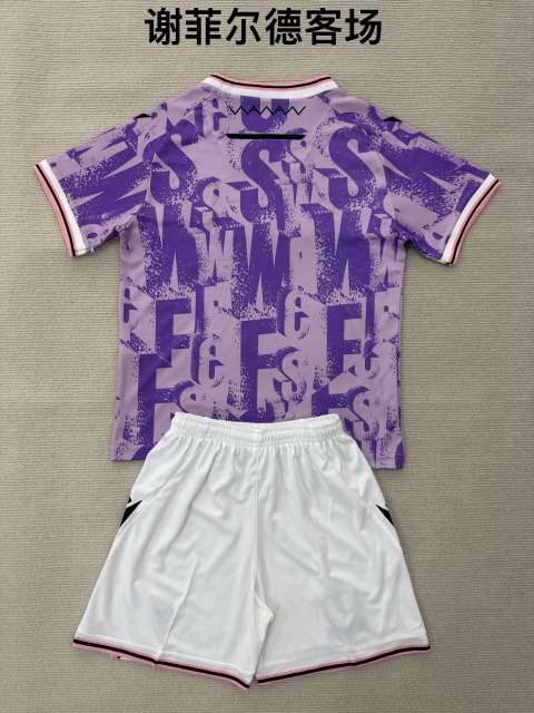 25-26 Sheffield Wednesday away kids+adult set