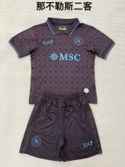 25-26 Napoli 2 away kids+adult set