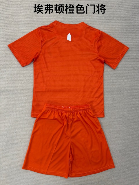 25-26 Everton Orange Goalkeeper Kids+Adult Set