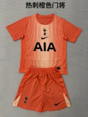 25-26 Tottenham Orange Goalkeeper Kids+Adult Set