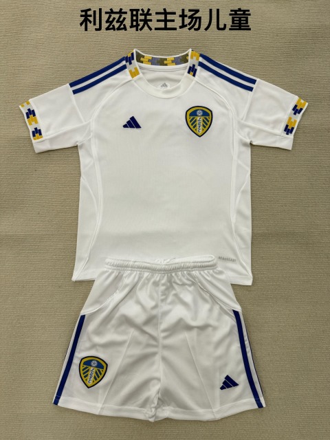 25-26 Leeds United home kids+adult set