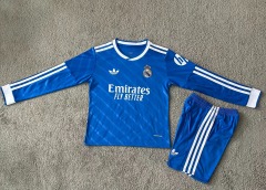 25-26 Real Madrid 2 away long sleeved kids