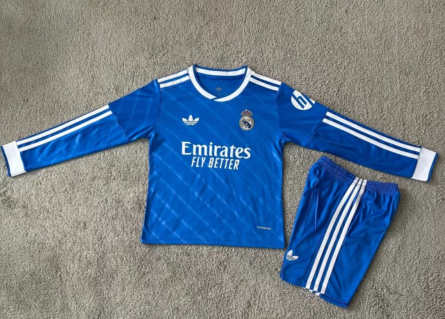 25-26 Real Madrid 2 away long sleeved kids