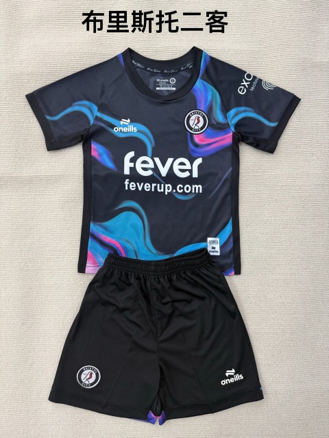 25-26 Bristol 2 away kids+adult set