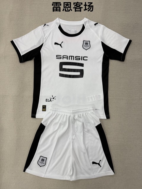 25-26 Rennes away kids+adult set