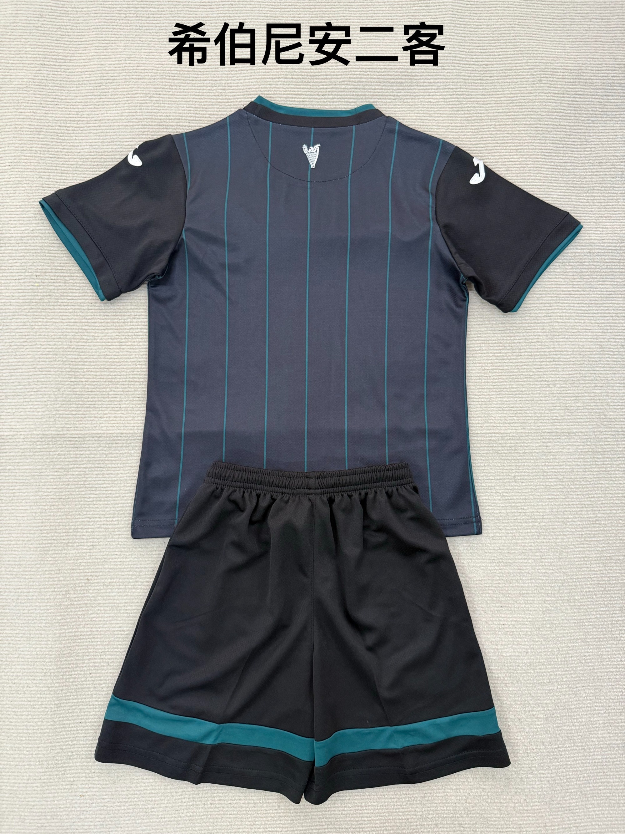 25-26 Hibernian 2 away kids+adult set