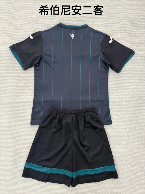 25-26 Hibernian 2 away kids+adult set