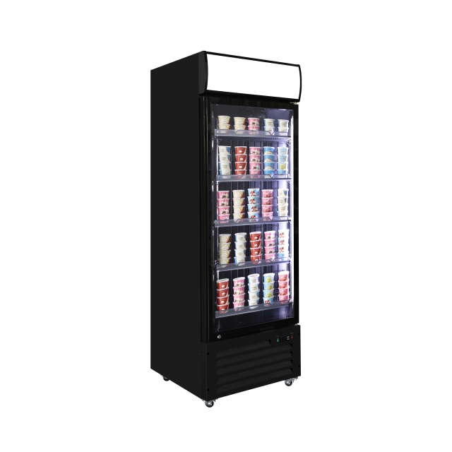 Single Glass Door Commercial Beverage Display Cooler