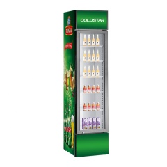 Beverage Slim Display Cooler with Canopy