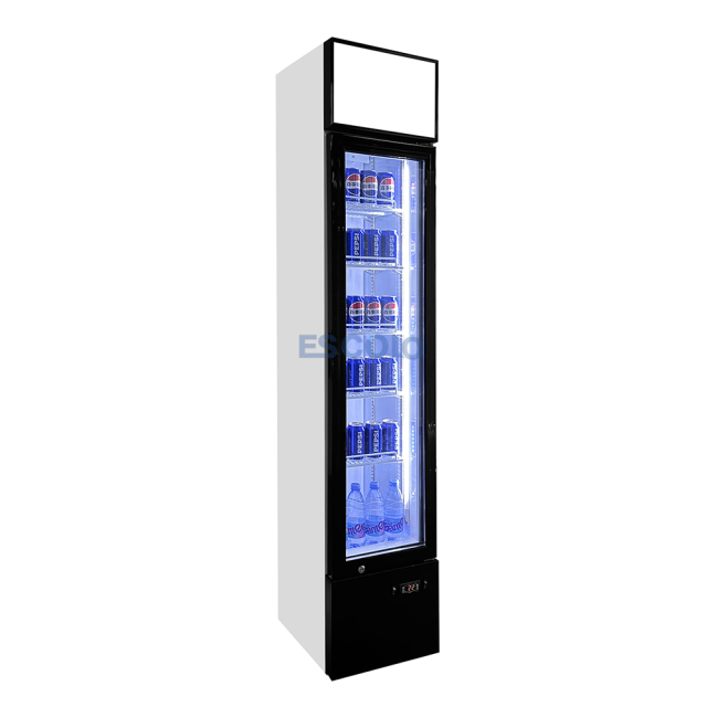 Beverage Slim Display Cooler with Canopy
