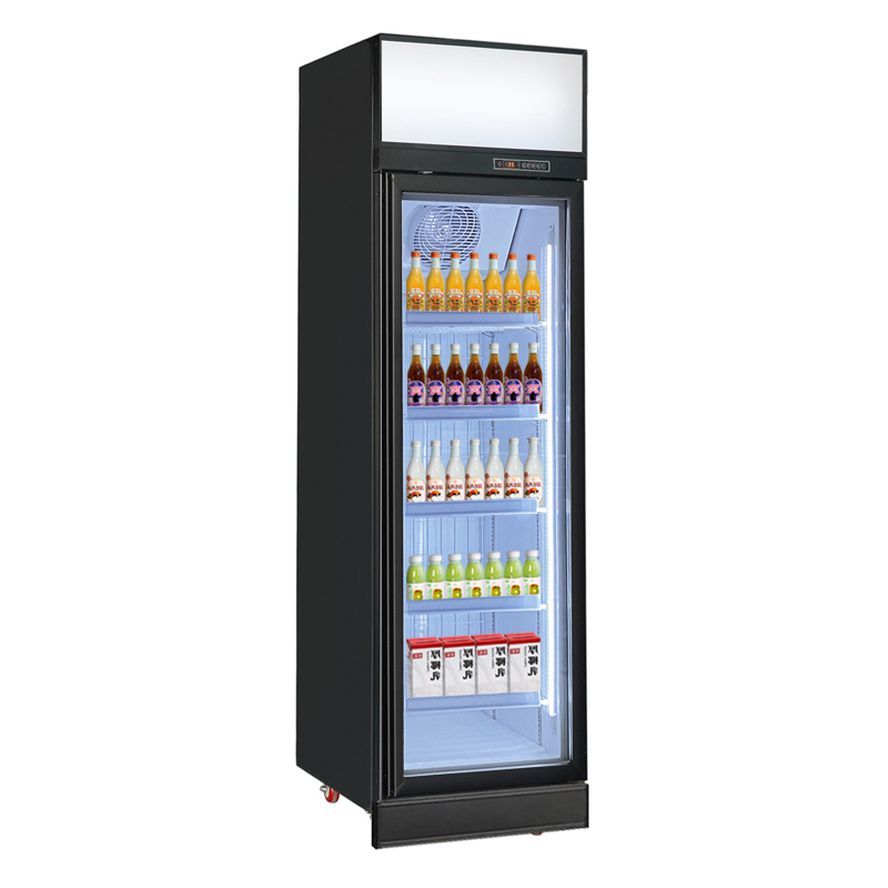 Glass Door Top Compressor Mounted Display Cooler with Canopy for Supermarket and Convenience Store Use